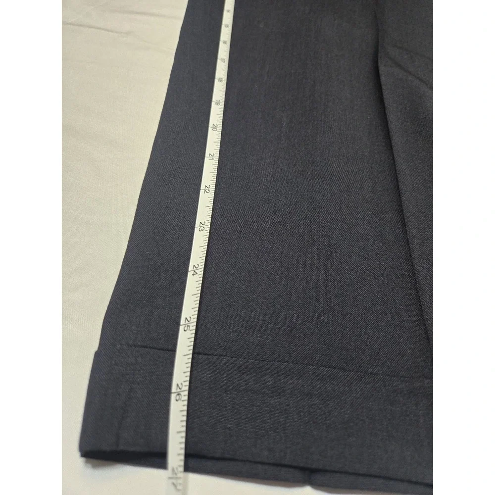 Lauren Ralph Lauren Total Comfort Mens‎ 38x32 (38x27 Hem) Navy Wool Dress Pants